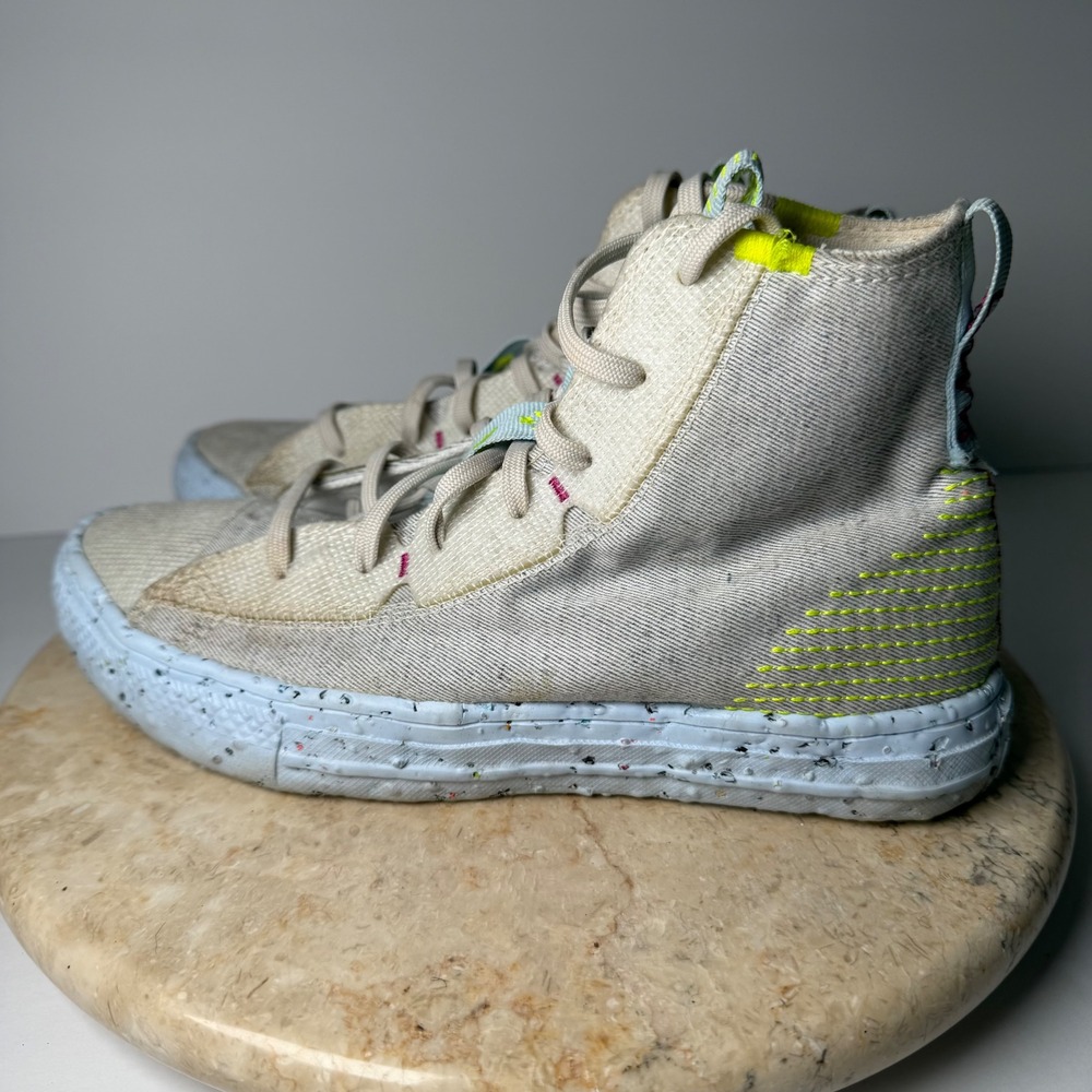 Converse Chuck Taylor All Star Crater Womens 6 White Grey High Top 168872C